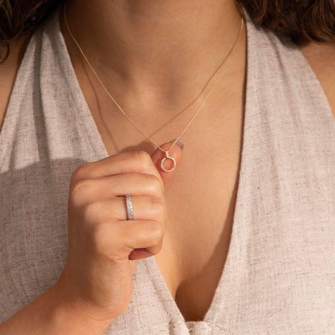 Textured Drop Pendant Small