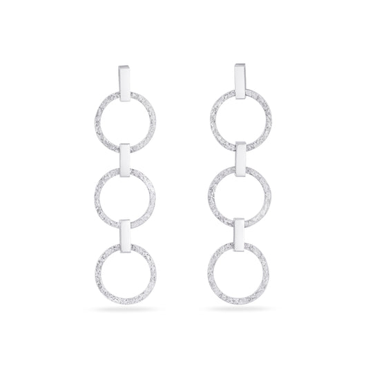 Mid Textured Drop Earrings