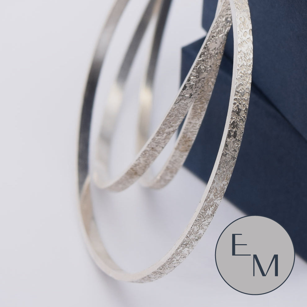 Textured Bangle – Ellys May Jewellery